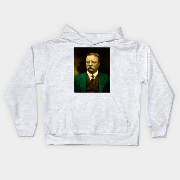 THEODORE ROOSEVELT 2 Kids Hoodie by truthtopower